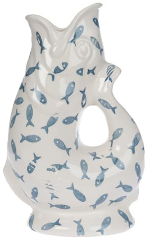 Iconic Fishes Glug Jug Large 28cm 1.4L | Gurgle Fish Jug and Fish Vase