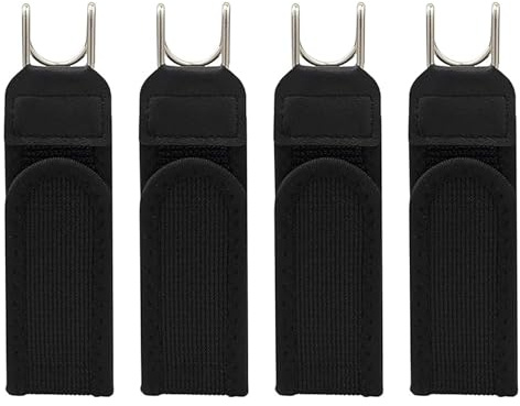 Smbxjer 4 Piezas Cinturón Elástico Sin Hebilla, Cinturones Sin Hebilla, Cinturón Elástico Táctico con gancho de metal y cierre de velcro, para jeans, pantalones cargo y ropa casual