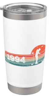 Golfisti Compleanno nata nel 1994 Palla da golf Golf Bicchiere termico in acciaio inox doppia parete