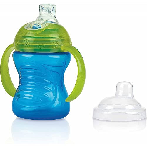 Nûby Swirl Becher, auslaufsicher, Blau - 6 m+