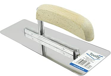 Venetian 9.5 Plastering Trowel Stainless 240mm, Wooden Handle, Professional, DIY