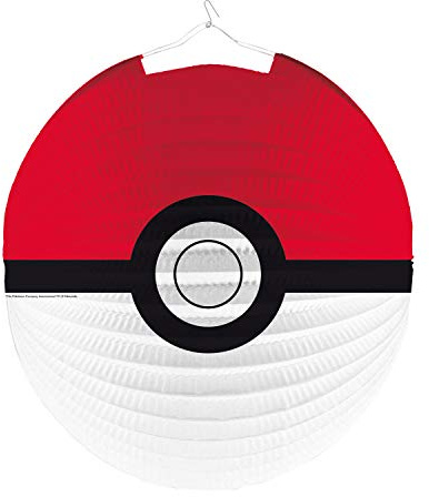 amscan Laterne Pokeball Rot