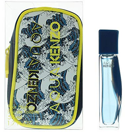 Kenzo Aqua Pour Homme Neo Edition Eau de Toilette, Geschenkset, 50 ml, Beutel