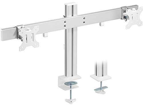 InLine® Aluminium Monitor-Tischhalterung für 2 Monitore bis 32, 8kg