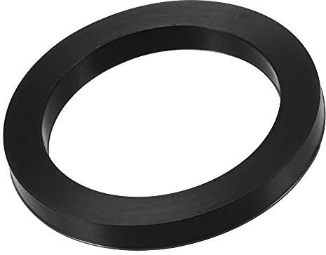 sourcing map Nitrile Rubber Flat Washer 2 Inch DN50 Gasket for Wrench Type Quick Connector, Black