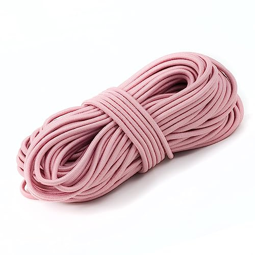 Shelver Cordoncino elastico di alta qualità, 3 mm, colore rosa secco, 5 m