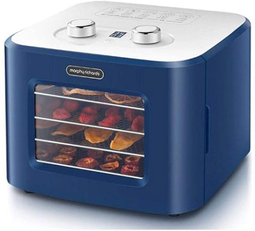 RKYRRKI Mini Horno, asador Giratorio, Potencia de 400 vatios, Gran Capacidad de 4 Capas, función de enfriamiento automático, señal de Sonido útil