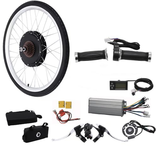 HINOPY 26 Zoll Bike Hinterrad Umbausatz, 36V 800W E-Bike Kit Elektrofahrrad Hinterrad Umbausatz Kit mit LED-Display Controller Conversion Motor Kit