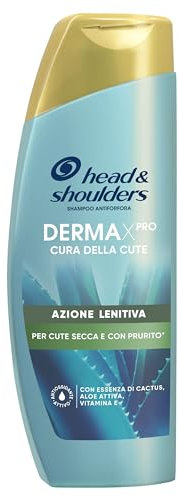 Head & Shoulders Shampoo Antiforfora DERMAXPRO Azione Lenitiva Per Cute Secca Con Prurito, Con Estratto Di Cactus, Aloe Attiva, Vitamina E, Clinicamente E Dermatologicamente Testato, 250ml