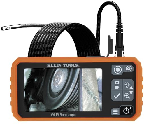 Klein Tools ET19 | Professionelles Borescope mit 5,5 mm Kamera & 3 m Kabel | 1080p HD Inspektionskamera mit LED-Beleuchtung | Wi-Fi App-Anbindung | IP67 wasserdicht für Wartung & Diagnose