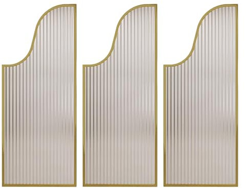 Toiletten-Urinal-Trennwand, Urinal-Trennwand, Durchscheinende Urinal-Trennwand, Urinal-Trennwand Aus Gehärtetem Glas For Schutz Der Privatsphäre(Gold,3 PCS)