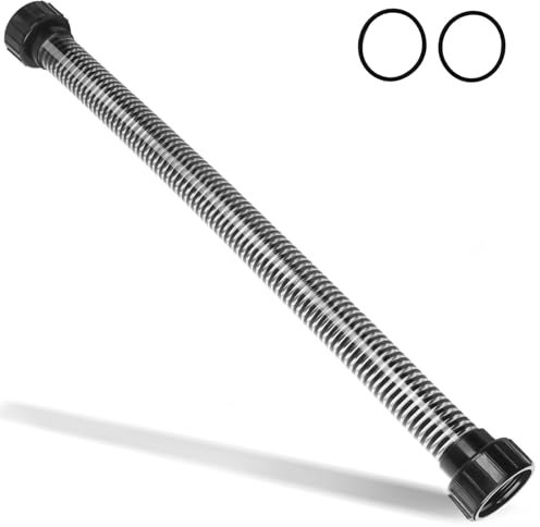 Manguera profesional para piscina Overground 155710 con 2 anillos integrados para bombas de filtro de arena, conexión fácil