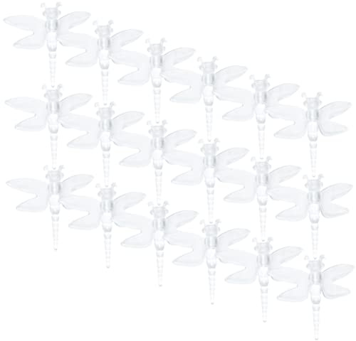 LALAFINA 50pcs Led Dragonfly String Light Pendants Soft Decorations Solar Powered Outdoor Festival Party Layout Lamp Accessories