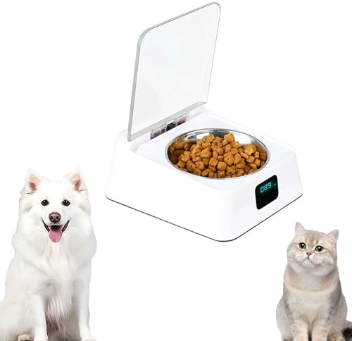 Automatischer Futterautomat für Katzen & Hunde – Intelligenter Infrarotsensor für Trocken-/Nassfutter (350ml) mit Edelstahlnapf – Praktischer Futterspender für kleine/mittelgroße Haustiere