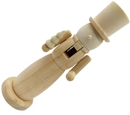MALUGOGO Soldado Cascanueces de Madera DIY Figura de Madera para Decoración de Navidad Soldado Cascanueces para Exhibición de Mesa