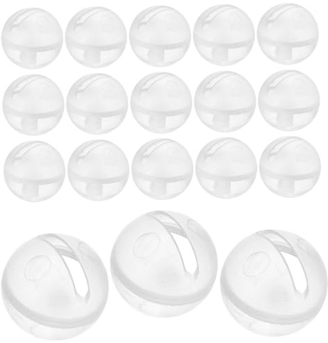 minkissy 30 Stück Teiliges Rasselbox aus Klarem Kunststoff mit Bunten Eingebauten Rasseln für Junge Mädchen und Haustiere Geräuschaktive Spielzeugsound Einsätze zur DIY Reparatur und
