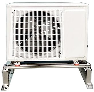 Soporte de aire acondicionado portátil de altura y longitud ajustables, resistente a la intemperie, soporte de acero inoxidable para sistemas de aire acondicionado y bomba de calor mini split
