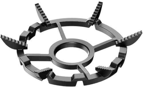 Fituenly Pan Support for Gas Hob, Cast Iron Pan Ring 21cm, Non-slip Stove Rack for Pan, Moka Pot, Cooktop Stand for Kitchens