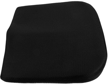 CONGARTENO Cuscino Sedile Auto Ergonomico in Fibra di Poliestere Supporto Lombare e Cuscino Cuneo per Conducenti Comfort e Postura Corretta per Guida Prolungata Nero
