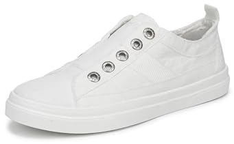 Blowfish Malibu Women's Hangout Sneaker White Linen 10 M