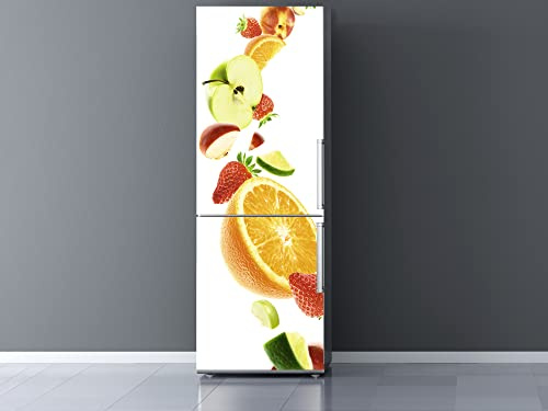 Oedim Pegatinas Vinilo para Frigorífico Frutas | 185x60cm | Adhesivo Resistente | Pegatina Adhesiva Decorativa de Diseño Elegante