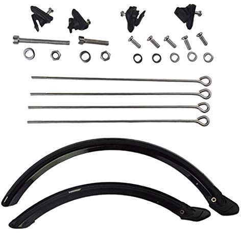 Perfeclan 20/14 Faltbares Fahrrad Schutzblech Schutzblech Set Spritzschutz für Vorn/Hinten
