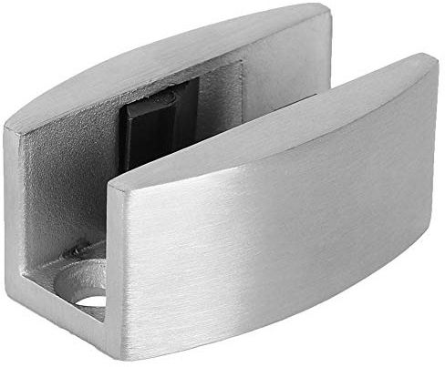 Cikonielf Guide de Plancher de Porte coulissante en Acier Inoxydable Butée pivotante en Forme de U pour Portes coulissantes en Verre Accessoire de Salle de Bain(Sanding) | Butée Pivotante en Forme de U, Pour Portes Coulissantes en Verre, Accessoire de Salle de Bain, Sanding