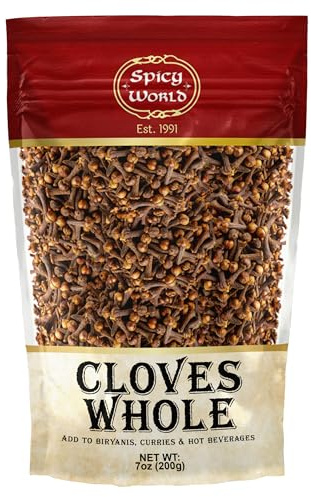 Whole Cloves 7 Oz Bag - Great for Foods, Tea, Pomander Balls, and Even Potpourri - by Spicy World