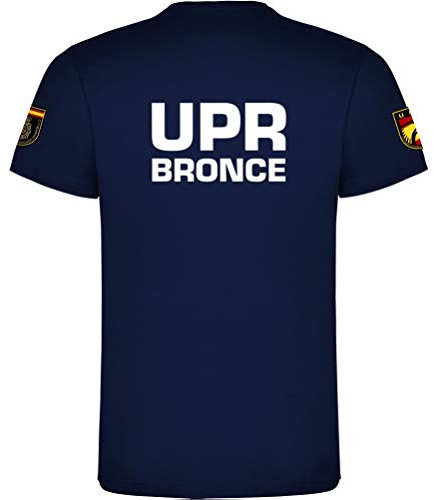 Piel Cabrera Camiseta Policia Nacional UPR Bronce (Azul, 2XL)