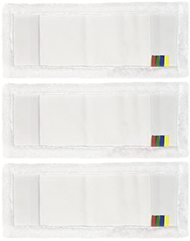 Profi Wischbezug aus Mikrofaser | 40cm Breite | 3er-Pack | für alle Bodenarten und Bodenwischer | Ersatzbezug zur Schmutzaufnahme mittels Wischmopp