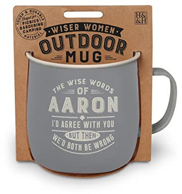 History & Heraldry Personalised Outdoor Mug (Aaron)