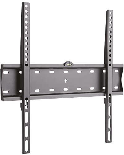 Drall Supporto da Parete Universale per TV - Solo 2,7 cm di Distanza dalla Parete Piatto Stretto Fisso - per televisori LCD LED OLED da 26-55 Pollici - VESA 100 200 300 400 Modello Nero: P48A