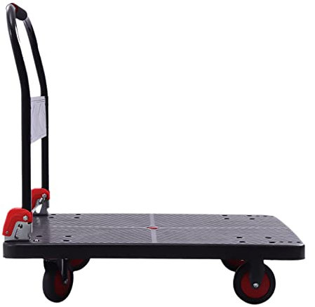 SHZICMY Plattformwagen Klappbar, Tragkraft 4000 kg, Sackkarre Transportwagen Lagerwagen Paketwagen Handwagen klappbar Sackkarre Klappwagen