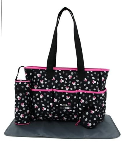 Disney Mehrteilige Tragetasche, Minnie-Druck, 8 Taschen, 4 Stück