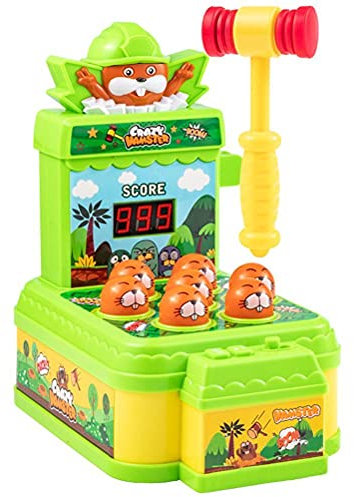 Bagima Whack-a-mole Spiel, elektronisches Mini-Arcade-Spielzeug, Hammerspiel-Spielzeug, interaktives Puzzlespiel für Kleinkinder, Kinder, Mädchen und Jungen im Alter von 3-6 Jahren.