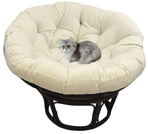 YSZBD Papasansessel Kissen Outdoor，Polster FüR Korbsessel Rund，Korbsessel Kissen Rund，Sitzkissen Rund Outdoor GartenmöBel，Sitzkissen HäNgesessel Outdoor Wasserdicht(#13,120x120cm)