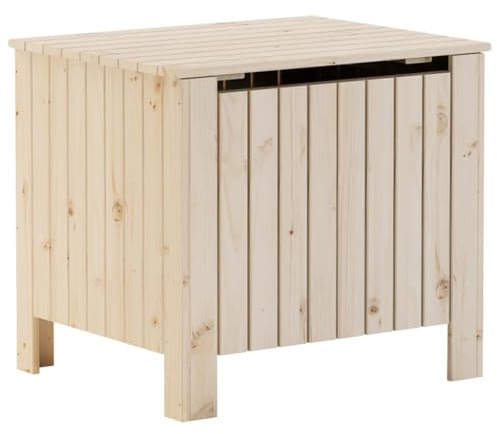 vidaXL Truhe mit Deckel RANA 60x49x54 cm Massivholz Kiefer