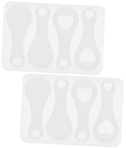 Anneome Moules à Jeton De Chariot en Silicone Souple, Lot De 2, Couleur Transparente, pour Porte-clés DIY, Amateurs De Bricolage, Création De Jetons Originaux pour Courses, Usage Quotidien