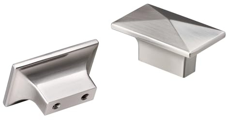CILEYTION 10 Piece Drawer Knobs - Brushed Nickel Heavy-Duty Cabinet, Kitchen Cupboard, Wardrobe and Kitchen Cabinet Knobs