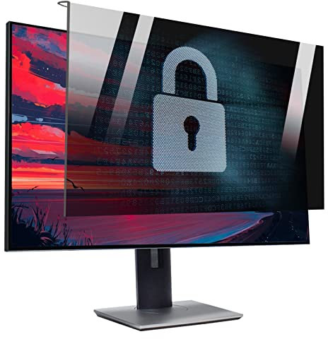 HSSMEUR 17-32 Inch Computer Privacy Screen Protector,Acrylic Hanging Type Privacy Filter Anti Blue Light Protection Panel for Desktop Computer (21in(537 * 330mm))