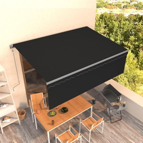 Juroupi Toldo automático retráctil con persiana Gris Antracita 4x3 m Pergolas De Jardin Toldos Baratos - 3069429