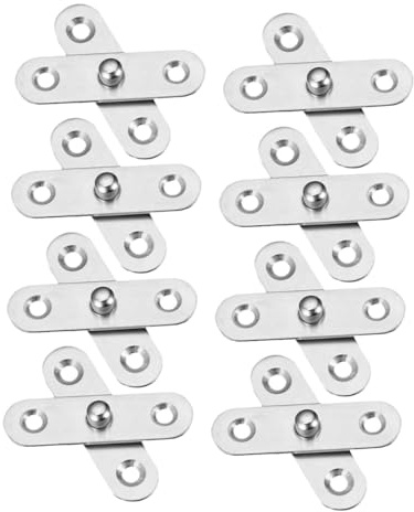 HOUDERCO Charnières Pivotantes Lot de 12 Ouverture et Fermeture sans Effort en Acier Inoxydable Sécurité Supérieure pour Porte D'armoire Adaptées pour Maison et Bureau