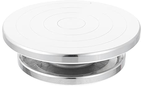 LALAFINA Turntable in Alluminio per Argilla e Terracotta Strumento Rotante Leggero per Ceramica Modellare e Decorare Argilla Accessorio Versatile per Tornio e creatività