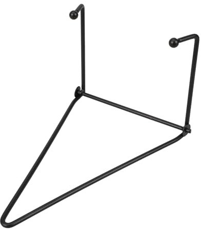 MAGICLULU Présentoir Porte-assiettes Mural pour Exposer Assiettes Décoratives en Métal Noir Résistant aux Chocs Style Vintage Minimaliste Bureau ou Chambre