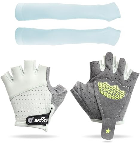 ZMDMAH Fahrradhandschuhe Kinder, Reithandschuhe Kinder Bequeme Atmungsaktive Schutzpalmen Elastische Kinders Fahrradhandschuhe, Sporthandschuhe für Eislauf Roller Sportarten Im Freien Sportunterricht