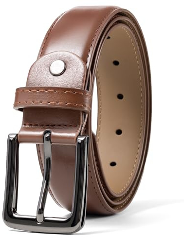 maikun Black Leather Belts for Men,Mens Belts Leather Black