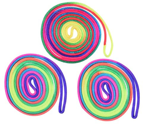 IMIKEYA 3pcs Rainbow Rope Toys Cats Cradle String Game Finger Hand String Toy for Boys and Girls Activities Boys and Girls