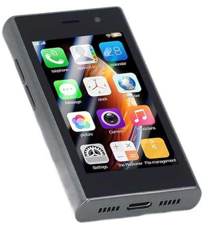 Dpofirs Teléfono Inteligente Lockful, 3,0 Pulgadas Touchsidcreen Face Reconocimiento 5.0MP 2.0MP Mini Smartphone 4G Desbloqueado 1950MAH 2GB 16GB para Oficina (Green)