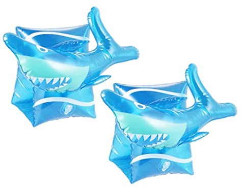 CAKEEYUM Kids Pool Floats Inflatable Swimming Armbands Children Arm Floaties Water Swim Rings 2PCS Shark pool floats kids, swimming armbands for, arm, inflatable