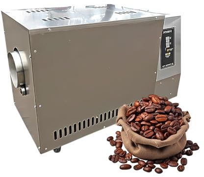 Torréfacteur Noix Et Céréales Torréfacteur Café Professionnel Avec Tambour Rotatif, Machine Torréfacteur Café Inox Pour Maison Ou Torréfacteur Café Pour Café(2.2KW)